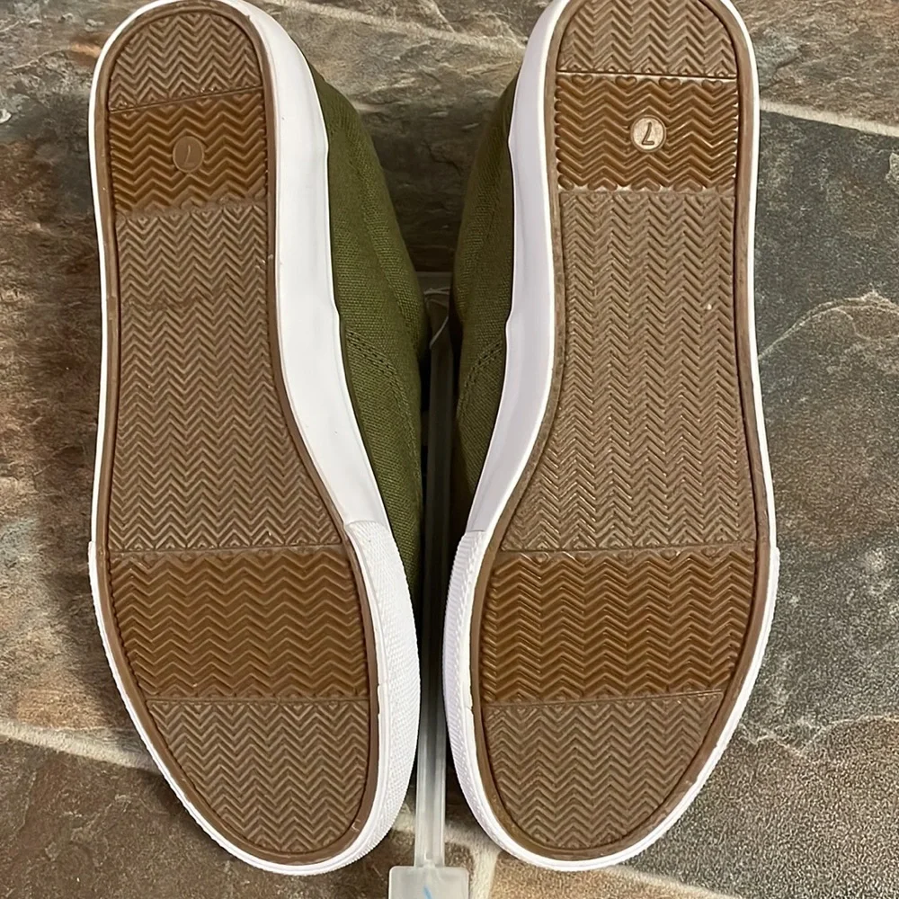 🆕 Canvas sneakers militar green Men’s size 7 - Picture 4 of 4
